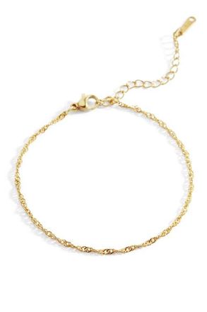 Mint & Lily Singapore Twist Bracelet in Gold-Tone at Nordstrom