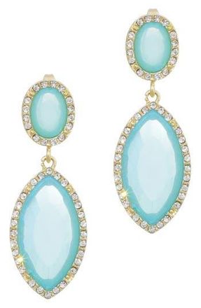 Adornia Crystal Halo Drop Earrings in Blue at Nordstrom Rack