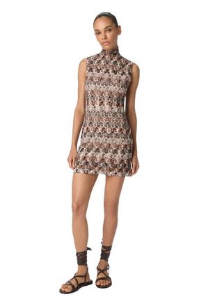 Missoni High-neck Mini Dress In Embroidered Lace in Multicoloured 2 at Nordstrom, Size 40 It