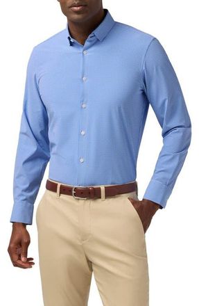 Mizzen+Main Leeward Trim Fit Button-Up Shirt in Skyline Blue Peter Gingham at Nordstrom, Size Xx-Large
