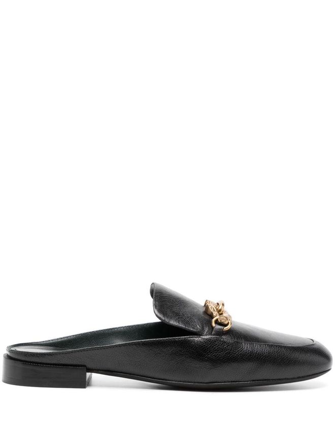 Jessa backless loafers - women - Leather/Leather/Leather - 6 - Black