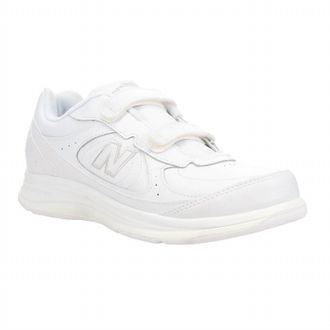 New Balance Mens Mw577 Hook And Loop Walking Shoe In White