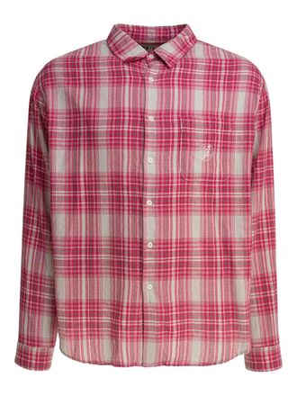 Thisisneverthat plaid-check shirt - men - Cotton - M - Pink