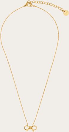Ferragamo Women Necklace with bow pendant Gold