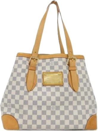 Louis Vuitton Pre-owned Tote Bags, female, White, Size: ONE SIZE Pre-owned Vintage Canvas Tote Bag