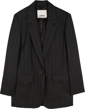 Isabel Marant Nerix Blazer - Dames - Blazers - Zwart - S - Wol - Jassen