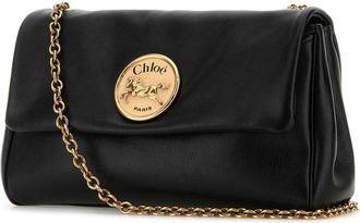 Chlo&eacute; Womens Shoulder Bag Black Leather Domestic Asian
