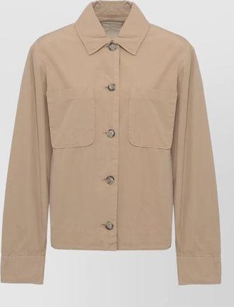 Woolrich cotton shirt jacket long sleeve style
