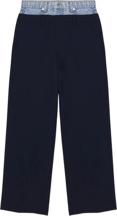 SIMKHAI Ophelia broek met dubbele tailleband - Blauw