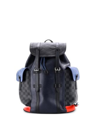 Louis Vuitton Christopher Epi Leather with Damier Graphite PM backpack - Black