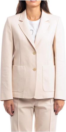 Seventy Twee-knoops jas - Dames - Blazers - Wit - M - Jassen