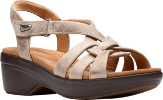 Clarks Tuleah Cross Leather Sandal