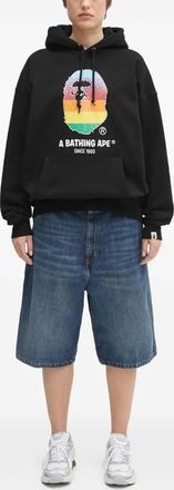 A Bathing Ape Felpa Ape Head con cappuccio - Nero