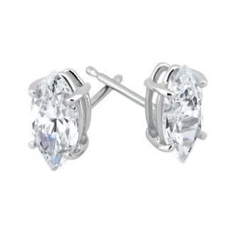 Pompeii3 1/4ct Diamond Studs 14K White Gold