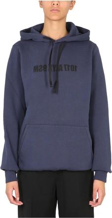 Alyx Mirrored Logo Crew Sweat - Dames - Hoodies - Blauw - XS - Katoen - Hoodies & sweatvesten