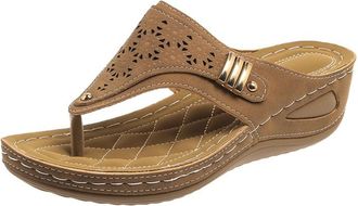 Generic Womens Sandals With Back Strap Wide Width Womens Flip Flops with Comfort Arch Support Fashion Summer Beach Travel Orthotic Walking Thong Sandals Slip 