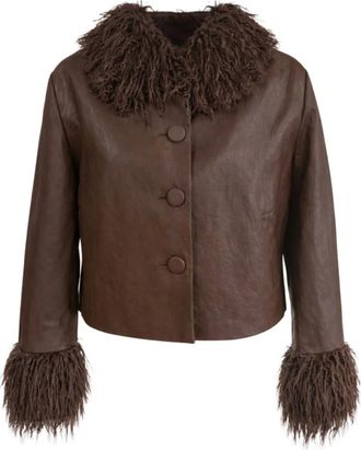 Lollys Laundry Jassen - Dames - Jassen - Bruin - Maat: 2XL
