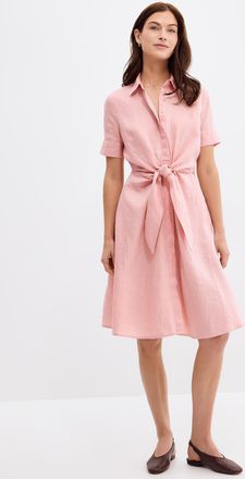 Lauren Ralph Lauren Womens Tie-waist linen shirtdress