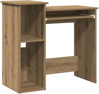 vidaXL Scrivania Mensole Rovere Artigianale 84x40x78 cm Truciolato - Vidaxl