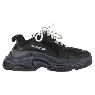 Balenciaga Pre-owned Womens Triple S Sneakers in Black - Size EU 38