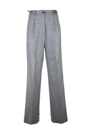 Kiton Straight-Leg Trousers with High Waist