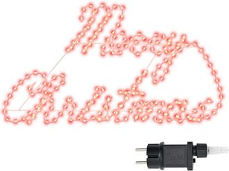 vidaXL Cartel De Navidad 216 Led Rojo 99 X 55 X 13 Cm Hierro Vidaxl