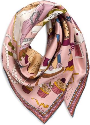 Echo The Banquet Series Square Silk Scarf in Dusty Rose at Nordstrom