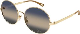 Chloé CH0281S 002 Womens Sunglasses Gold Size 59