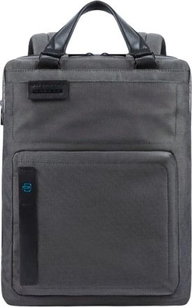 Piquadro Business Pulse Laptop Rugzak - Dames - Rugzakken - Grijs - ONE Size - Katoen - Tassen