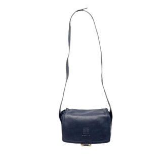 Loewe Pre-owned Cross Body Bags, female, Blue, Size: ONE SIZE Pre-owned Leather Shoulder Bag