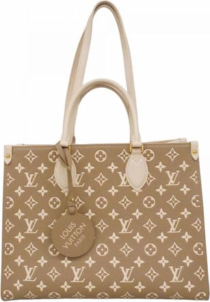 Louis Vuitton Beige Khaki Tote Bag (Pre-Owned)