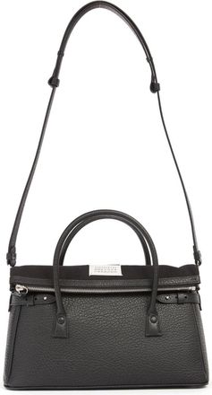 Maison Margiela medium 5AC leather tote bag - unisex - Calf Leather - One Size - Black