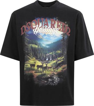 Dsquared2 Loose-Fit Signature T-Shirt
