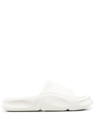 Heron Preston moulded slip-on slides - White