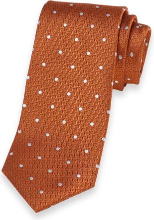 Paul Fredrick Dot Woven Silk Tie
