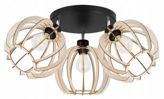 OEM L&aacute;mpara De Techo Colgante Led Moderna De Madera