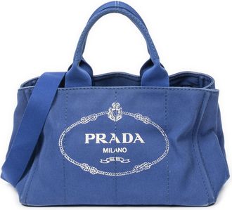 Prada Medium Canapa Tote Schoudertas