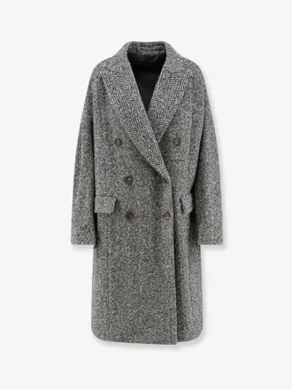 Brunello Cucinelli Cappotto Over in lana vergine e alpaca - BRUNELLO CUCINELLI - gender_Woman