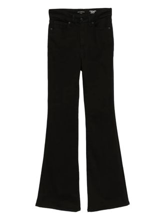 Good American good classic bootcut jeans - women - Recycled Cotton/Cotton/Recycled Polyester/Elastane/Elasterell-P - 12 - Black