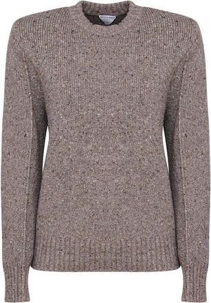 Bottega Veneta Maglia - Dames - Ronde hals truien - Grijs - S - Truien & Vesten
