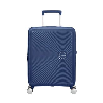 American Tourister Soundbox Spinner 55/20 TSA Exp - unisex - Handbagage koffer - Blauw - ONE Size - Koffers