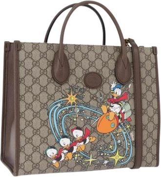 Gucci Pre-owned Vintage Tote Bag - Dames - Vintage Shopper - Bruin - ONE Size - Leer - Vintage