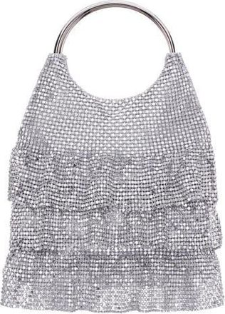 Nina Hippy Mesh Clutch in Silver at Nordstrom Rack