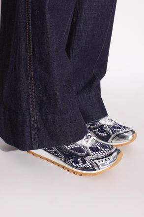Bottega Veneta Sports Shoes, Womens, Navy Blue