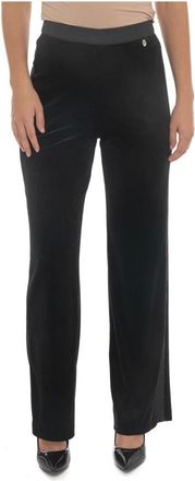 Liu Jo Smart Trousers - female - Liu Jo - Wide Trousers - Black - S - Trousers