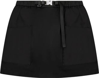 Prada Short Skirts, female, Black, Size: S Short Nylon Skirt