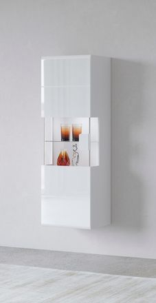 Inosign Hängevitrine »Toledo,Höhe 159 cm trendige Glasvitrine mit dekorative MDF-Front« Vitrine mit Glasfront, ohne Beleuchtung, viel Stauraum, hochglanz