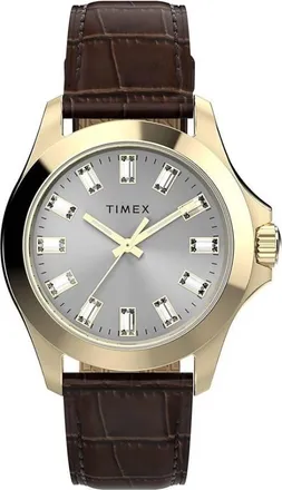 Timex Kaia Quartz Crystal Grey Dial Ladies Watch TWH6Z6410