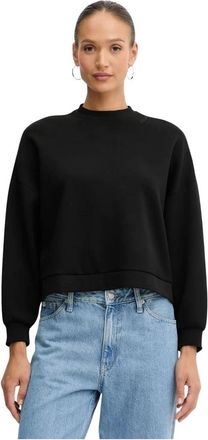 A|X Armani Exchange Crew Neck Sweatshirt - Dames - Sweatshirts - Zwart - L - Katoen - Hoodies & sweatvesten