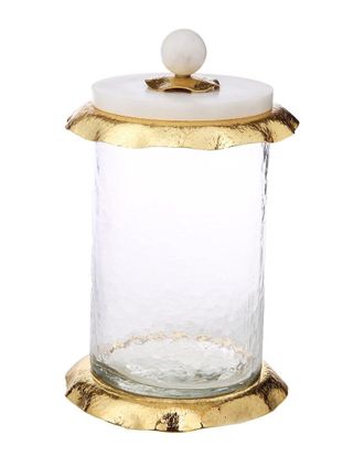 Alice Pazkus Medium Glass Canister With M Lid